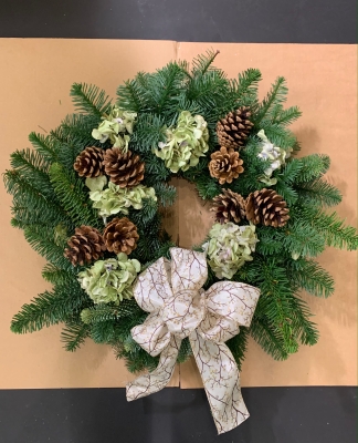 Dried Hydrangea Wreath